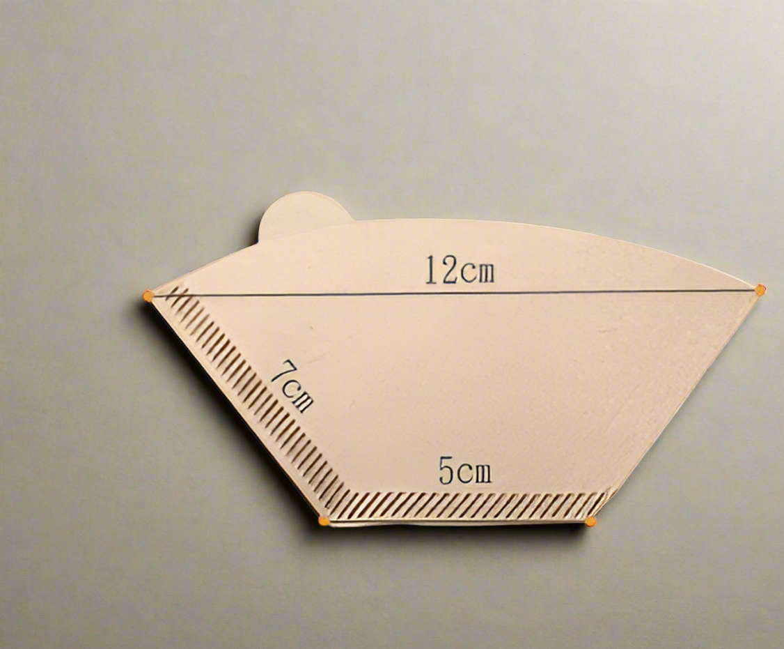 100-Piece Coffee Paper Filter Beige