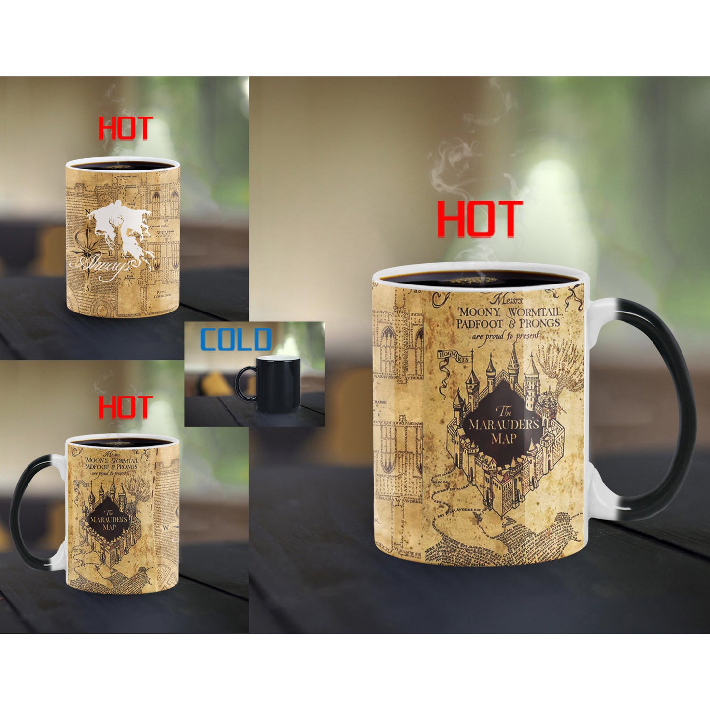 Harry Potter Color Changing Heat Sensitive Coffee Mugs