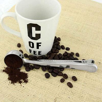 Home Multifunction Stainless Steel Coffee Scoop With Clip - The Crafted Cafe