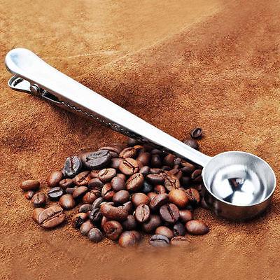Home Multifunction Stainless Steel Coffee Scoop With Clip - The Crafted Cafe