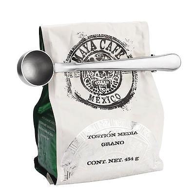Home Multifunction Stainless Steel Coffee Scoop With Clip - The Crafted Cafe