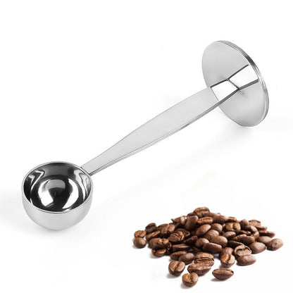 Two-In-One Coffee Scoop Powder Press Stainless Steel Powder Measuring Spoon