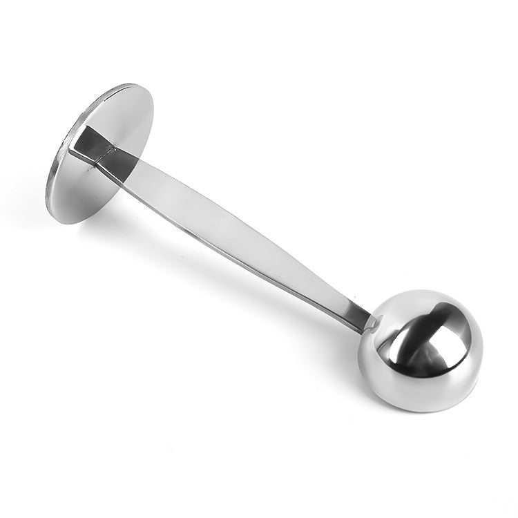 Two-In-One Coffee Scoop Powder Press Stainless Steel Powder Hammer Measuring Spoon Measuring Bean Coffee Special Powder Spoon - The Crafted Cafe