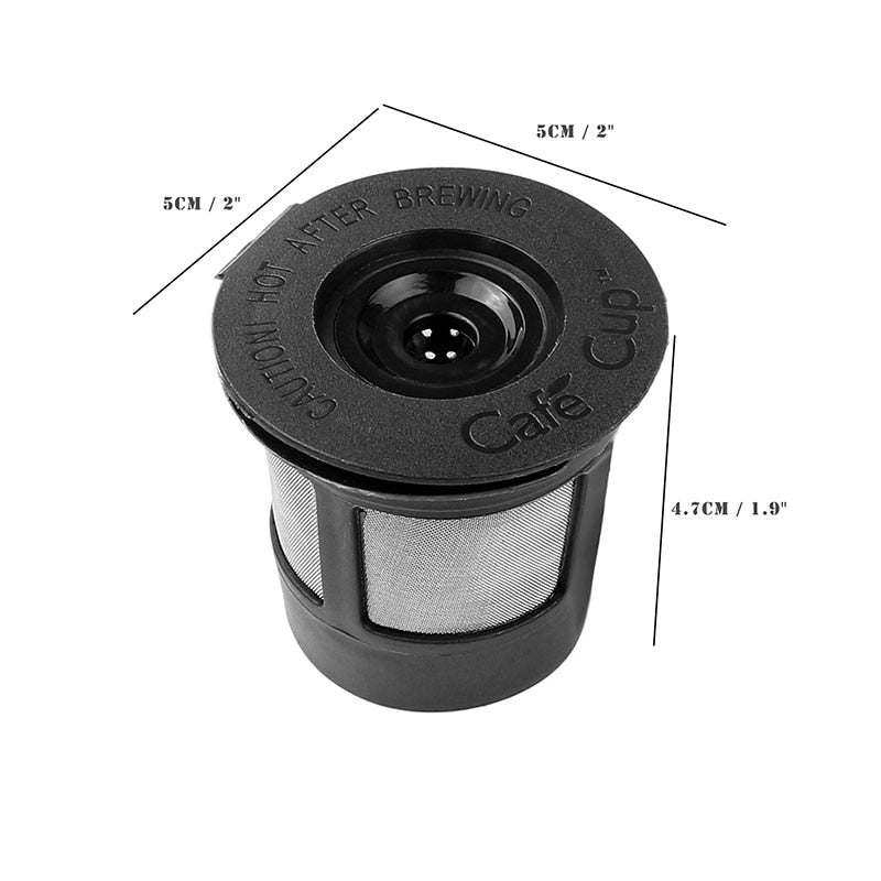 3Pcs/set Coffee&Tea Pod Filters Compatible With Keurig K Cup Coffee System Reusable Coffee Filter With A Coffee Spoon - The Crafted Cafe